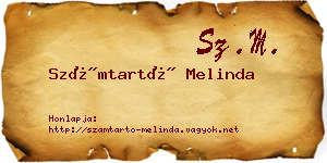 Számtartó Melinda névjegykártya